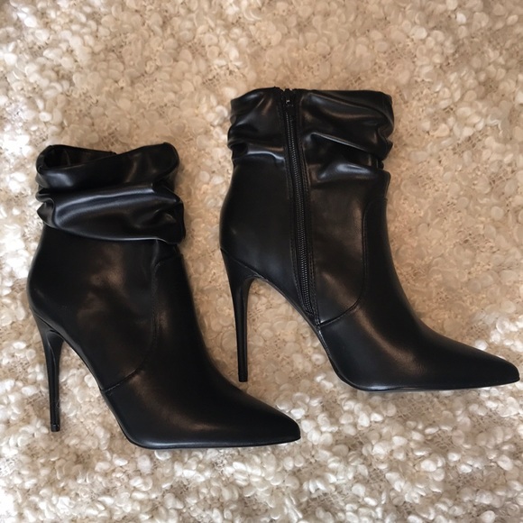 Black stiletto booties. - Picture 2 of 3